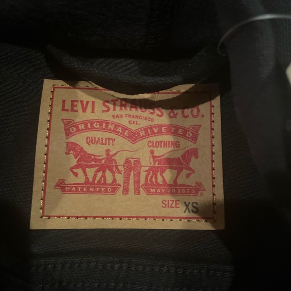 NWT Levi's Hybrid Trucker Jacket Black Size XS - Picture 3 of 6